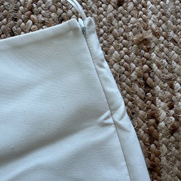 ZARA High-Waisted Skort in Oyster White Size XS New with Tags NWT 🤍 - Picture 11 of 14